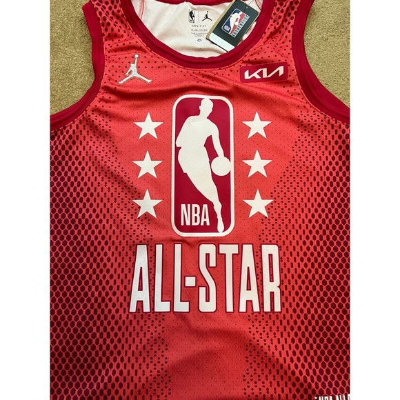Jordan LeBron James #6 2022 NBA All-Star Game Swingman Red Jersey Mens Size 2XL - Picture 3 of 9